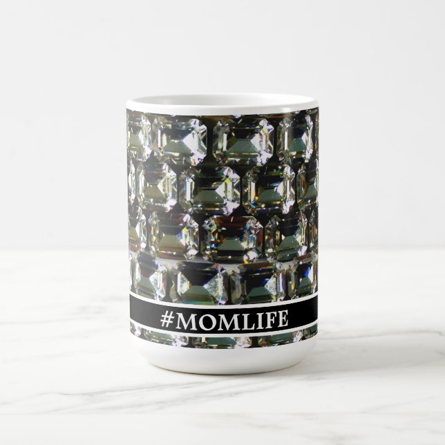 Diamanter, gemstensmycken, #MOMLIFE Kaffemugg (Center)