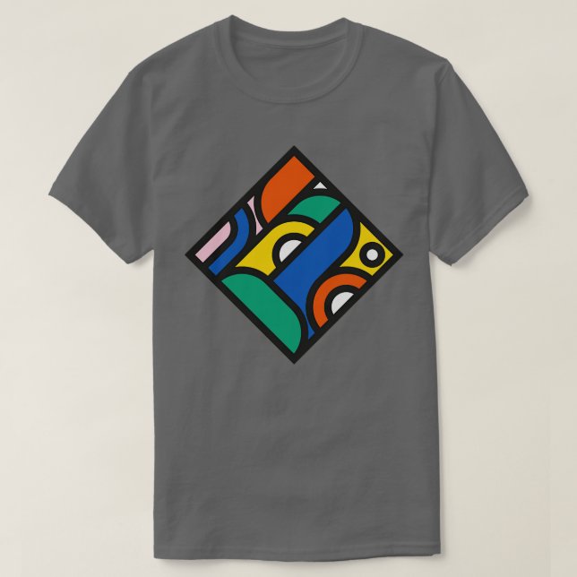 Diamanter Geometric Spela upp d T Shirt (Design framsida)