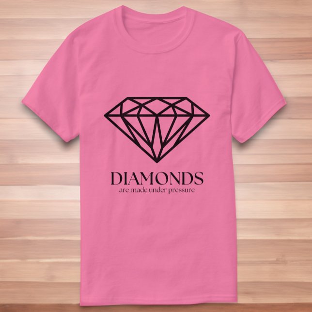 Diamanter görs under tryckinspirationsoffert t shirt (Diamonds are Made Under Pressure Motivational Shirt)