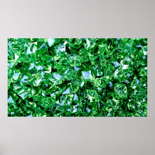 Diamanter, gröntens utformning färg-form poster (Framsidan)