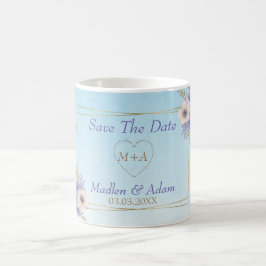 Diamanter Hearts och Guld Ram Kaffemugg