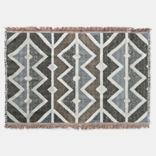 Diamanter i den grova sicksackkastfilten mysfilt (Framsidan)