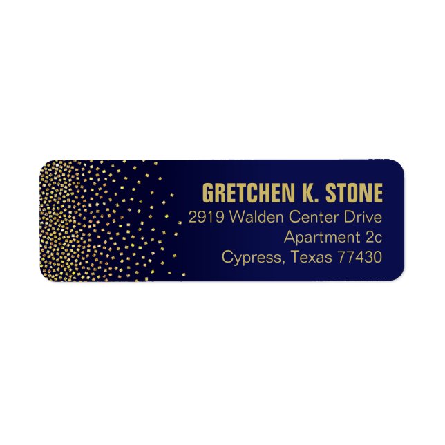 Diamanter i Himlar Adress | flottan Returadress Etikett (Framsidan)
