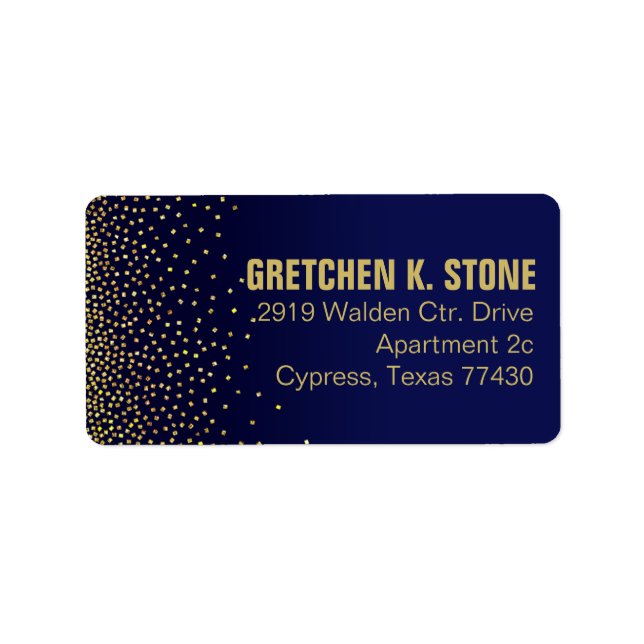 Diamanter i Himlar-brevlådan | flottan Adressetikett (Framsidan)