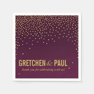 Diamanter i Himmel Cocktail Party äggplanta Pappersservett