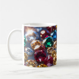 Diamanter i många färger kaffemugg