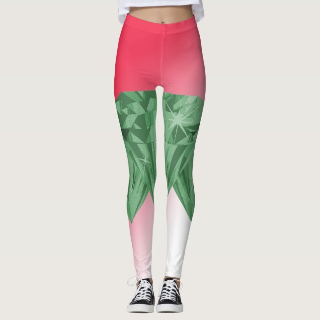 Diamanter i Pere jul Leggings (Framsida)