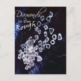 Diamanter i Rough Vykort