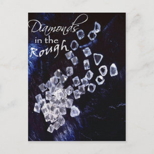Diamanter i Rough Vykort