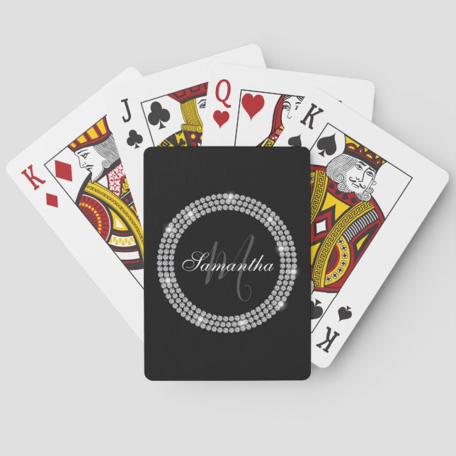 Diamanter Monogram Casinokort (Baksidan)