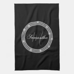 Diamanter Monogram Kökshandduk