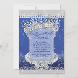 Diamanter och bling Sweet 16 Quince-inbjudningar Inbjudningar