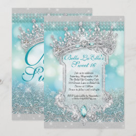Diamanter och bling Sweet 16 Quince-inbjudningar Inbjudningar