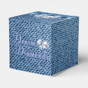 Diamanter och Denim Party Presentaskar