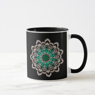 Diamanter och Emeralds Kaleidoscope Mugg