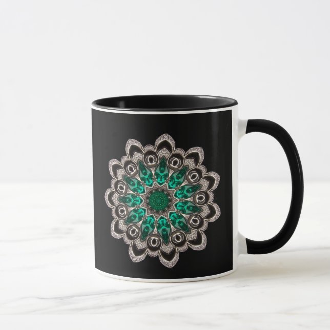 Diamanter och Emeralds Kaleidoscope Mugg (Höger)