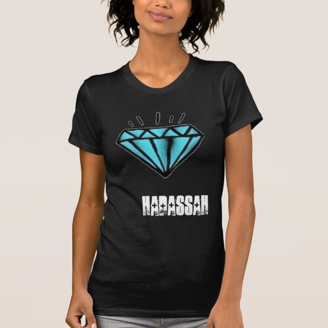 Diamanter och Hadassah Hardcandy är för Tee Shirt (Framsida)