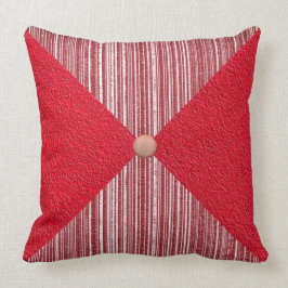 Diamanter och kontroller i Röda Dekorativ kudde