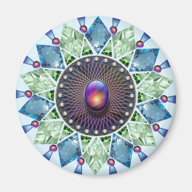 Diamanter och pärlor 1 magnet (Framsidan)
