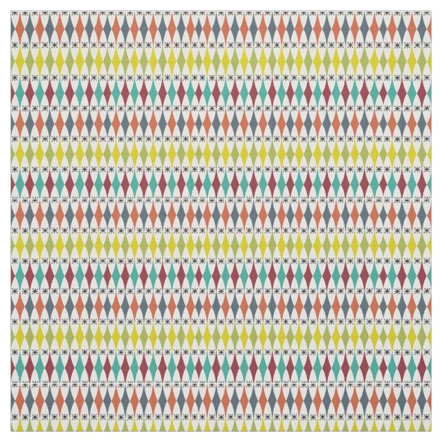 Diamanter och stjärnor tyg (Provkarta)