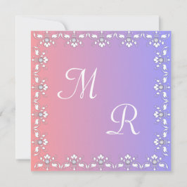 Diamanter och White Elegance Bröllop Inbjudningar