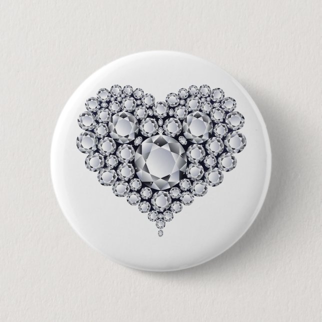 Diamanter på Black Heart Gems Knapp (Framsida)