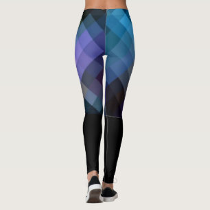Diamanter på Färg-balkar Leggings