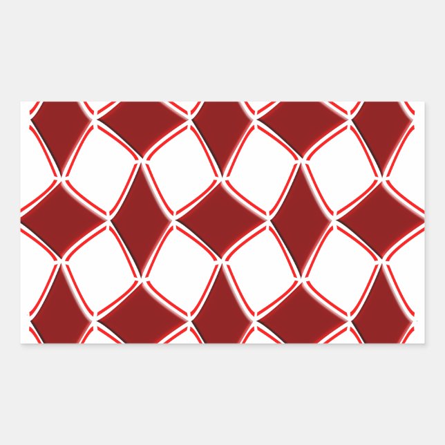 Diamanter Rektangulärt Klistermärke (Framsida)