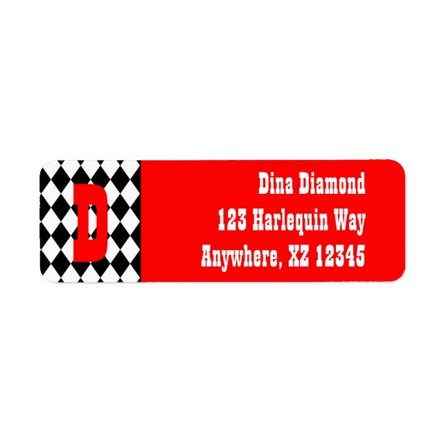 Diamanter Returadress Etikett (Framsidan)