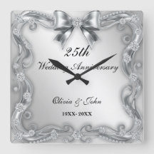 Diamanter & Silver 25-års bröllopsdag present