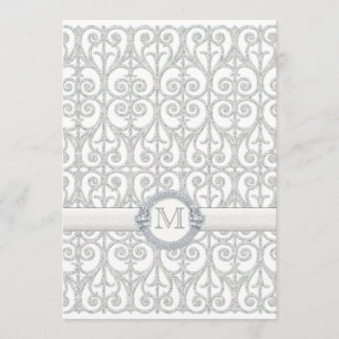 Diamanter & snöre, Monogrammed meny för