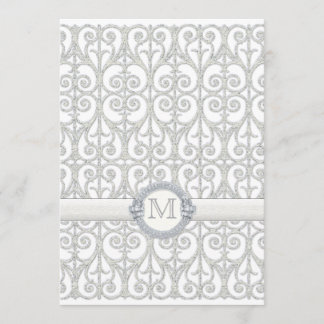 Diamanter & snöre, Monogrammed meny för