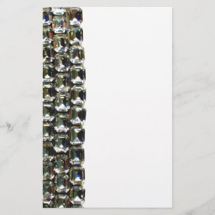 Diamanter, stenar för vintage av elegant brevpapper