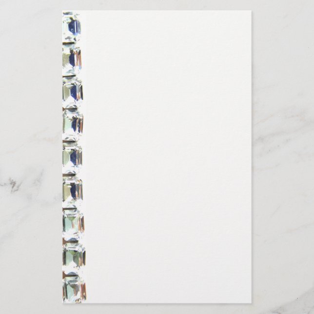 Diamanter, stenar för vintage av elegant brevpapper (Framsida)