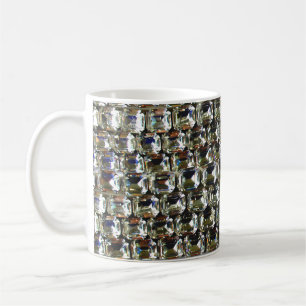 Diamanter, stenar för vintage av elegant kaffemugg