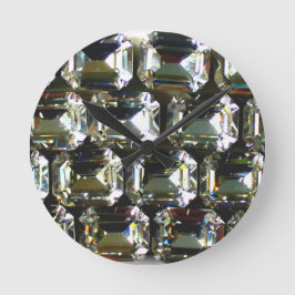 Diamanter, stenar för vintage av elegant rund klocka