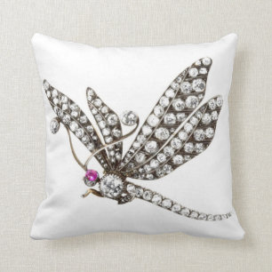 Diamanter Trollslända SOFA BLING Smycken Kudde