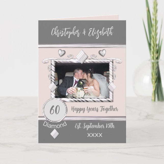 Diamanternas 60-årsjubileum lägg till bild namn gr kort (Framsida)
