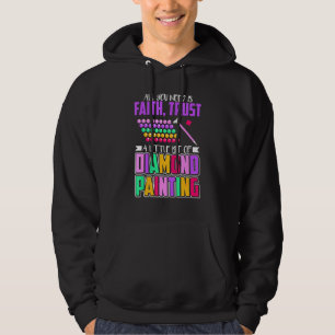 Diamantfärg för konstnärer och konstgjord Fläkt Hoodie