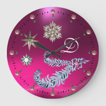 DIAMANTFJÄDRAR OCH ROSA GEMSTONEMONOGRAM FÖR