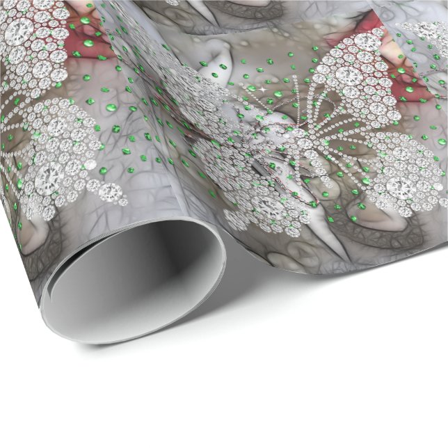 Diamantfjäril Presentpapper (Rullad Hörn)