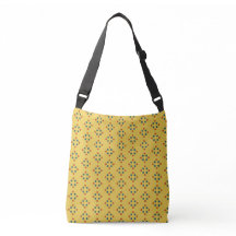 Diamantformad crossbodyväska med prickar