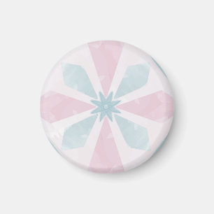 diamantformat blått mönster magnet