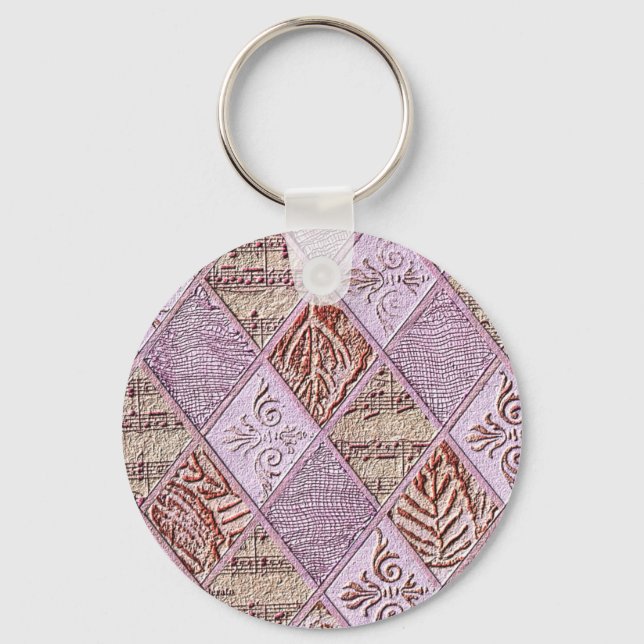 Diamantformgivning i Pinks Nyckelring (Framsida)