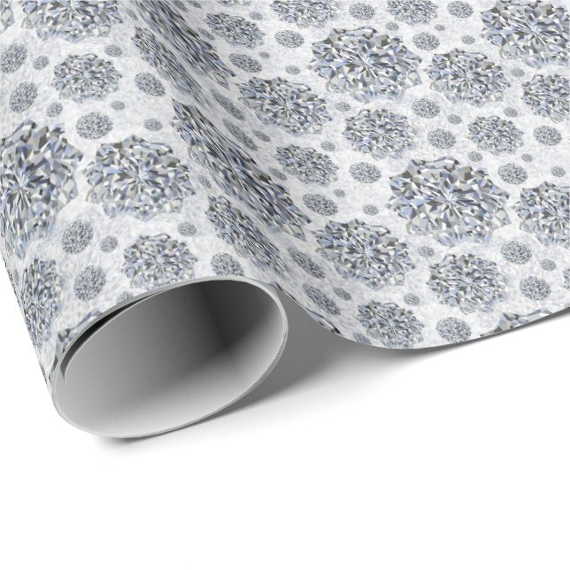 Diamantfri mönster-elegant presentpapper (Rullad Hörn)