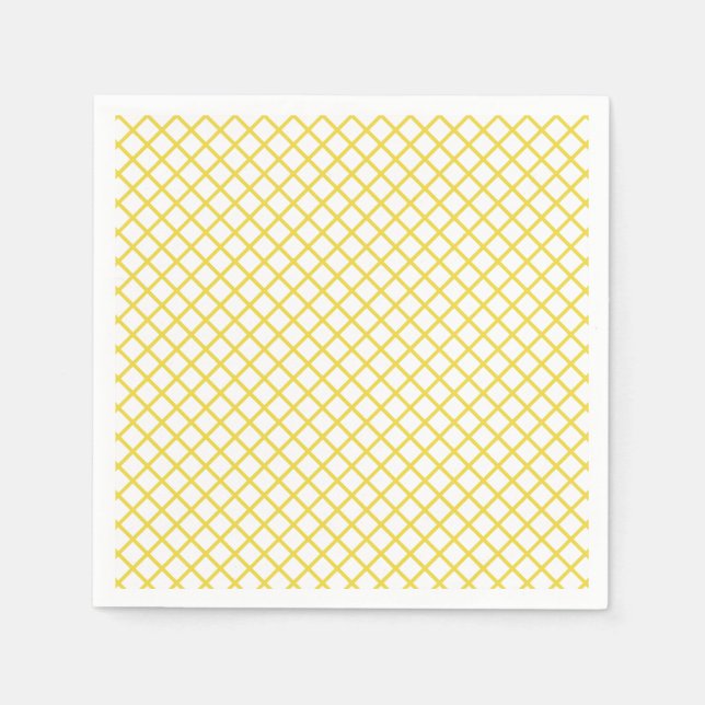 Diamantgaller Golden Yellow - Vit Pappersservett (Framsidan)