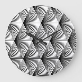 Diamantgeometri: Utformning av monokrom Vintage Stor Klocka