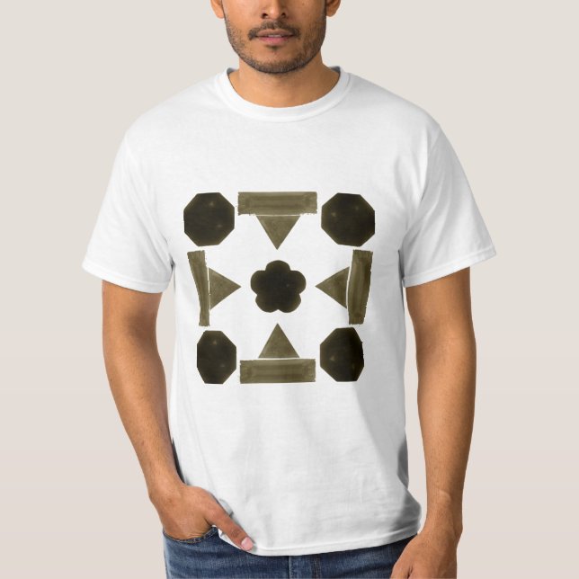 Diamantgeometrisk Art T Shirt (Framsida)