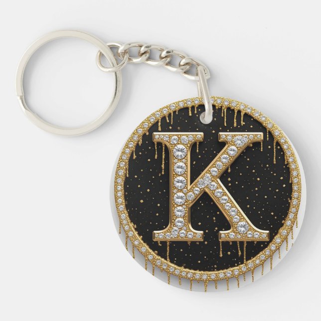 Diamantguldmonogram K-gåva (Framsidan)