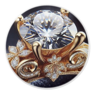 Diamantguldring Knopp